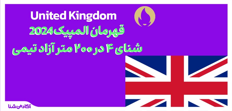 فینال شنا 4 در 200 متر آزاد تیمی المپیک پاریس 2024