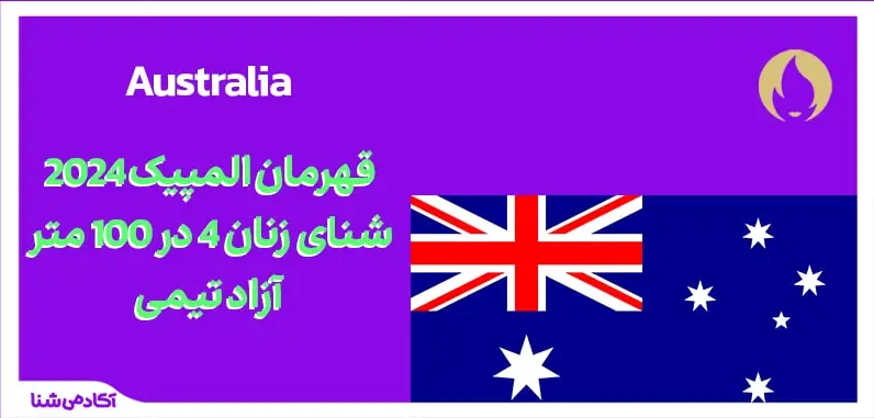 فینال شنا زنان 4 در 100 متر آزاد تیمی المپیک پاریس 2024