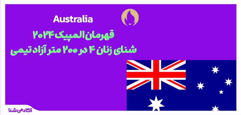 فینال شنا زنان ۴ در ۲۰۰ متر آزاد تیمی المپیک پاریس ۲۰۲۴