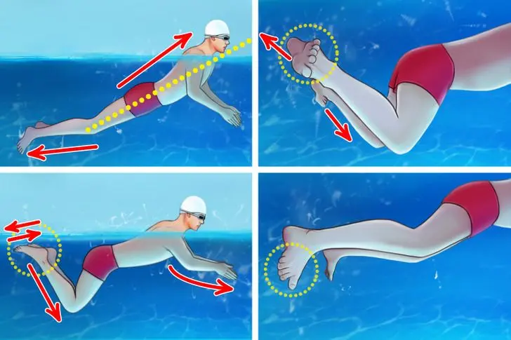 توضیح ورزش شنا به کودکان